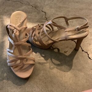 Naturalizer Tan Strappy Heels